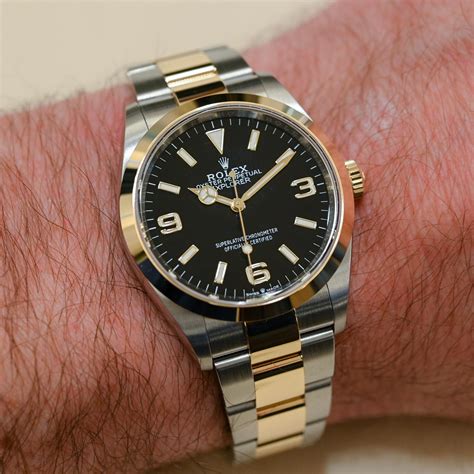 rolex explorer gd|rolex explorer 36mm gold.